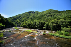 夏の川風景