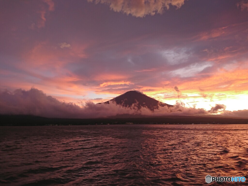 台風一過の富士山