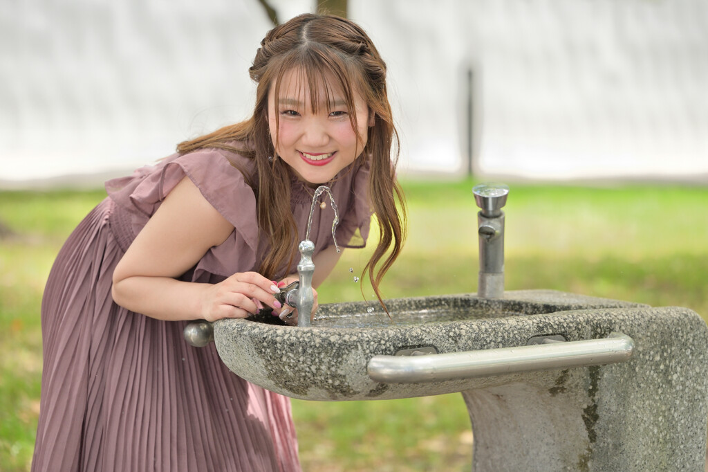 水飲み場にて