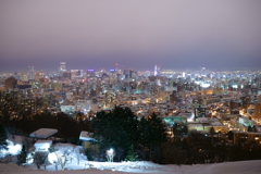 札幌冬夜景~旭山記念公園~