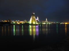 Night view of Aomori city