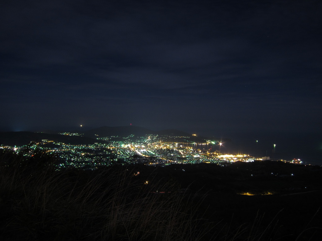 毛無山からの夜景（小樽市側）
