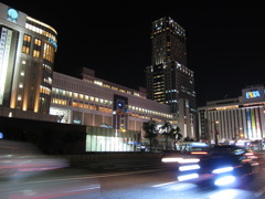 札幌駅南口の夜景