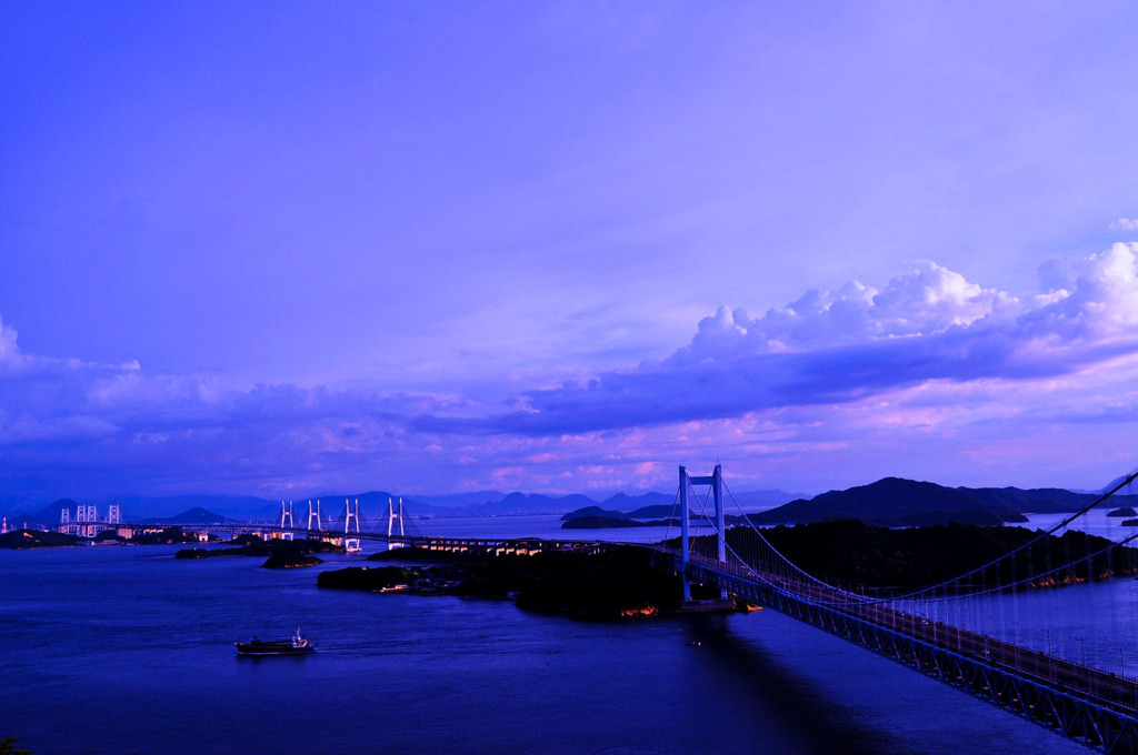 鷲羽山*   夕暮れの時