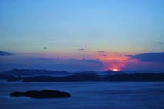 王子ヶ岳　　-sun set-