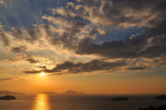 三百山　夕景