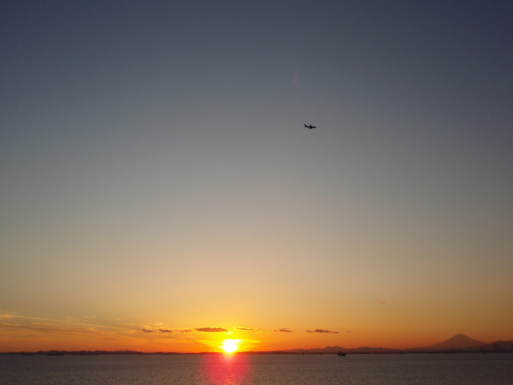 夕日