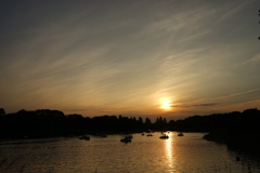 以前の夕陽