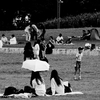 広場にて