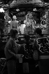 仲間と祭り