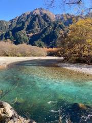 晩秋の上高地