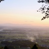 阿武隈山脈最南端の夕暮
