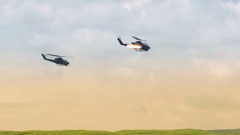 AH-1 ロケット砲発射