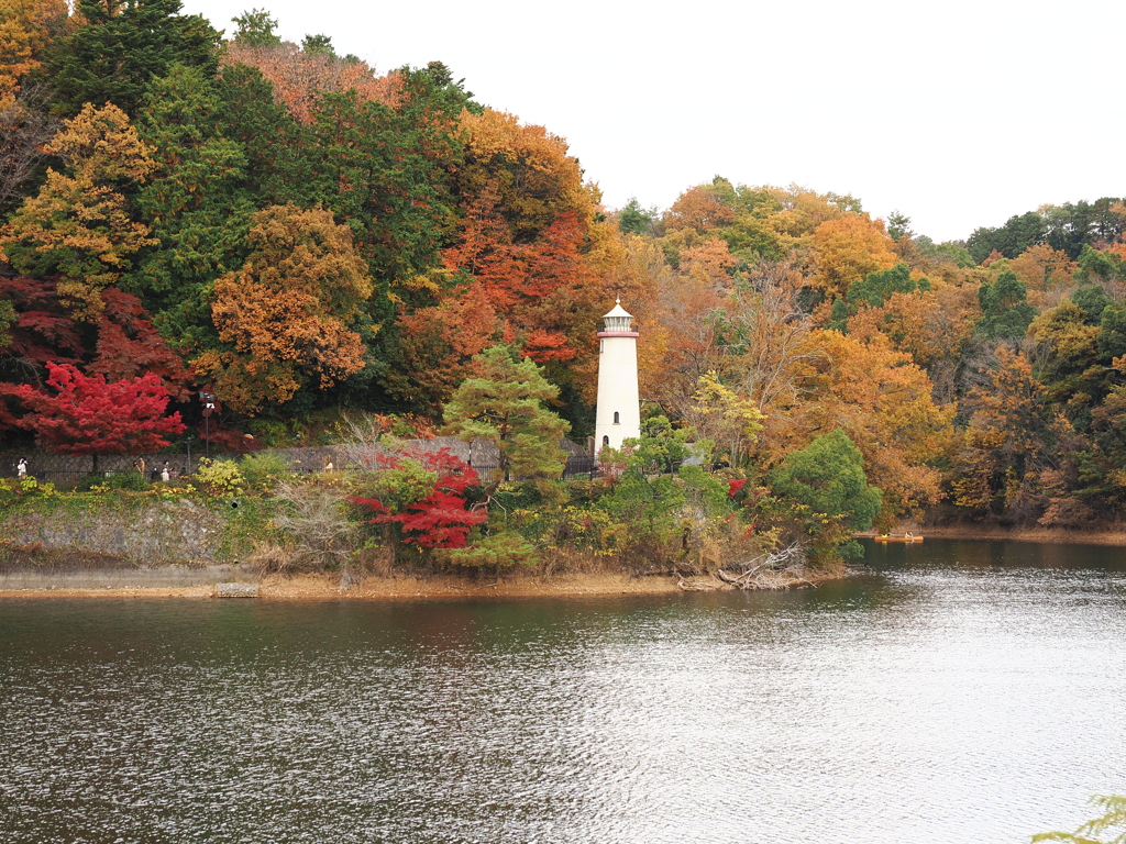 遠くから見た灯台