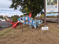 魚のオブジェ
