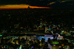 サンシャイン60展望台でみた風景05　西池袋夕焼け物語