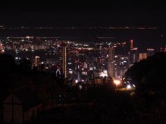 布引から送る神戸の夜