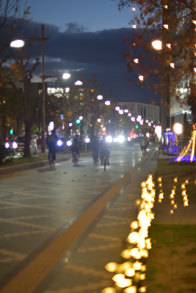 街中のライトアップ