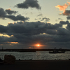 夕方の船着き場