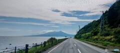 海に突き出る 道南 駒ケ岳