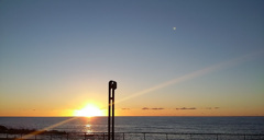 夕陽・・・黄金岬