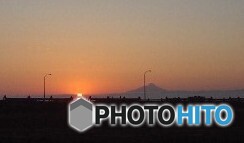 １００km先に見える利尻富士