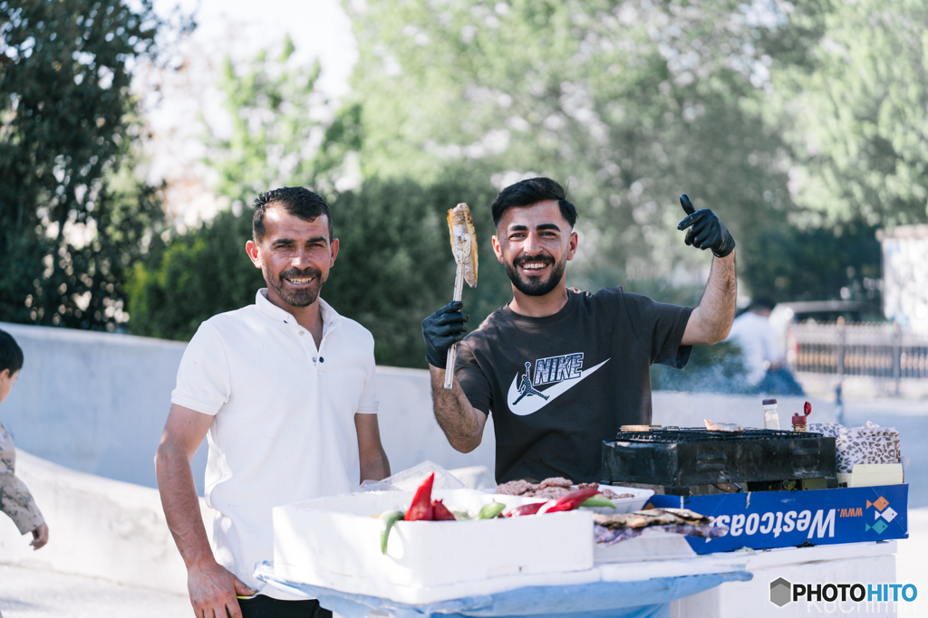 イスタンブール　サバケバブの屋台