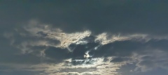 月が見えなかった