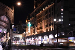 18時過ぎの山形屋(朝日通りから）