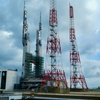 ロケット発射場の避雷針