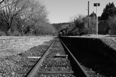 さびた線路（復旧困難 肥薩線）