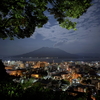 月夜の桜島