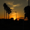 南国の夕日