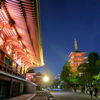 涼夜の浅草寺