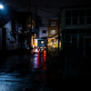 雨の街