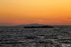 夕暮れの礼文島