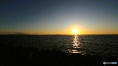 夕暮れの利尻島2