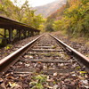 過去へ延びる線路