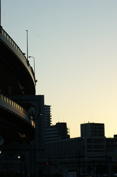 神戸三宮夕景色