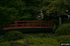池と赤橋
