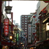 夕焼けの中華街