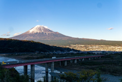 富士川SAからの富士山