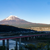 富士川SAからの富士山