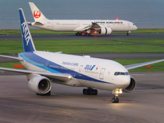 羽田空港にて