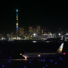 飛行機とスカイツリー