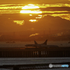 日の出と離陸6