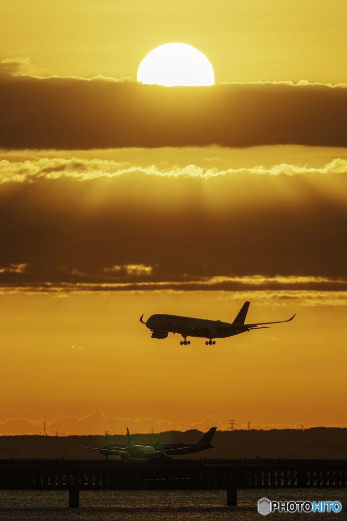 羽田空港、朝の始まり1