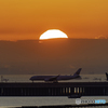 日の出と離陸4