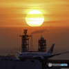 日の出と着陸3
