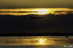 日の出後の着陸1